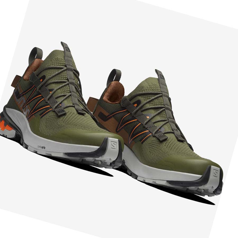 Olive / Orange Salomon XA COVER Women's Sneakers | IJDYGMW-47