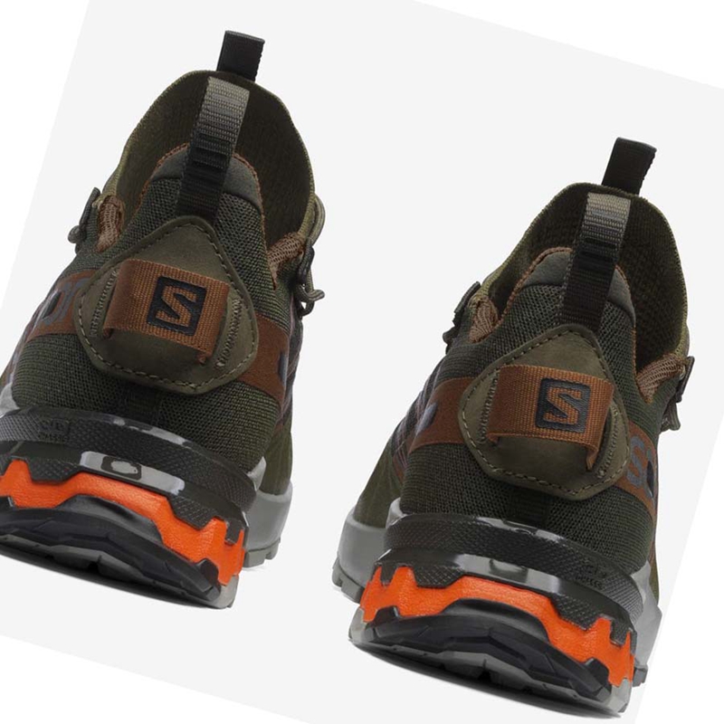 Olive / Orange Salomon XA COVER Women's Sneakers | IJDYGMW-47