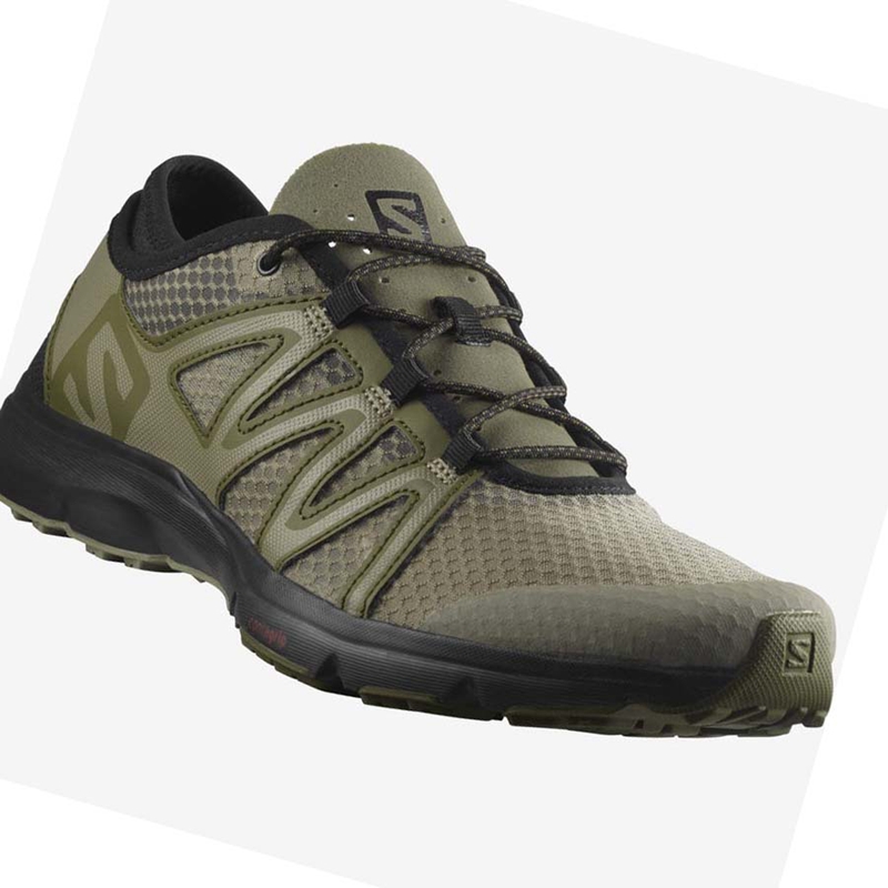 Olive Salomon CROSSAMPHIBIAN SWIFT 2 Men's Water Shoes | CZEXAIK-48