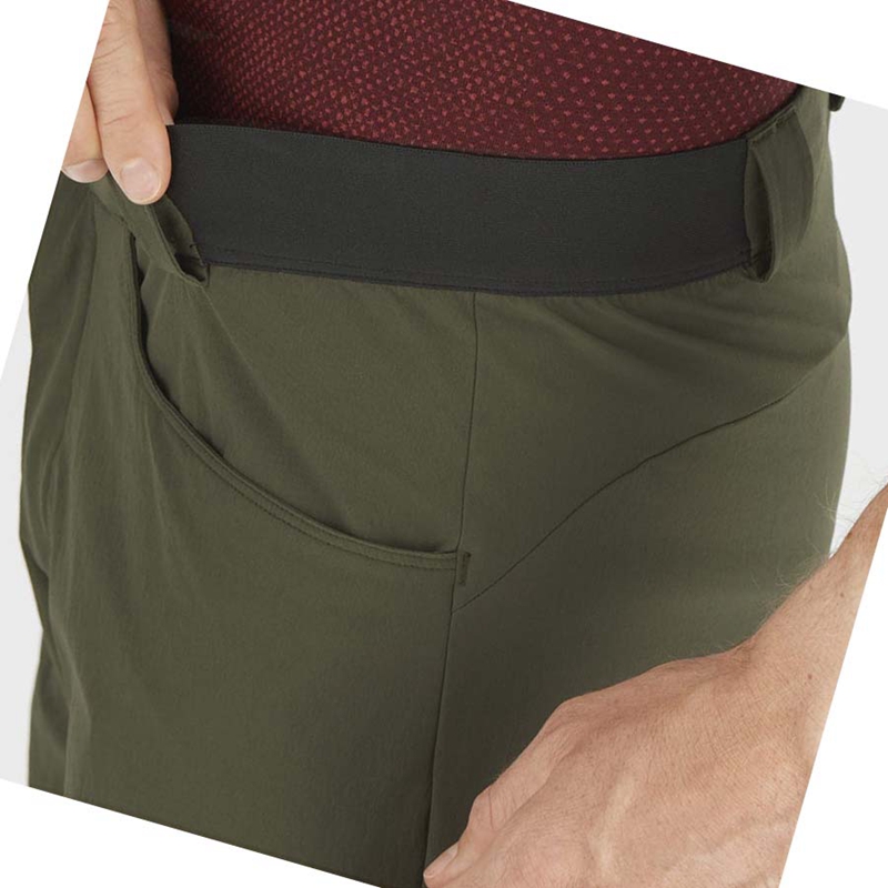 Olive Salomon WAYFARER Men's Shorts | JCAFPBE-34