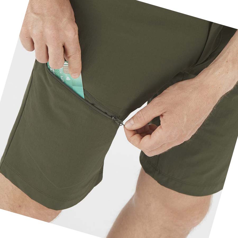 Olive Salomon WAYFARER Men's Shorts | JCAFPBE-34