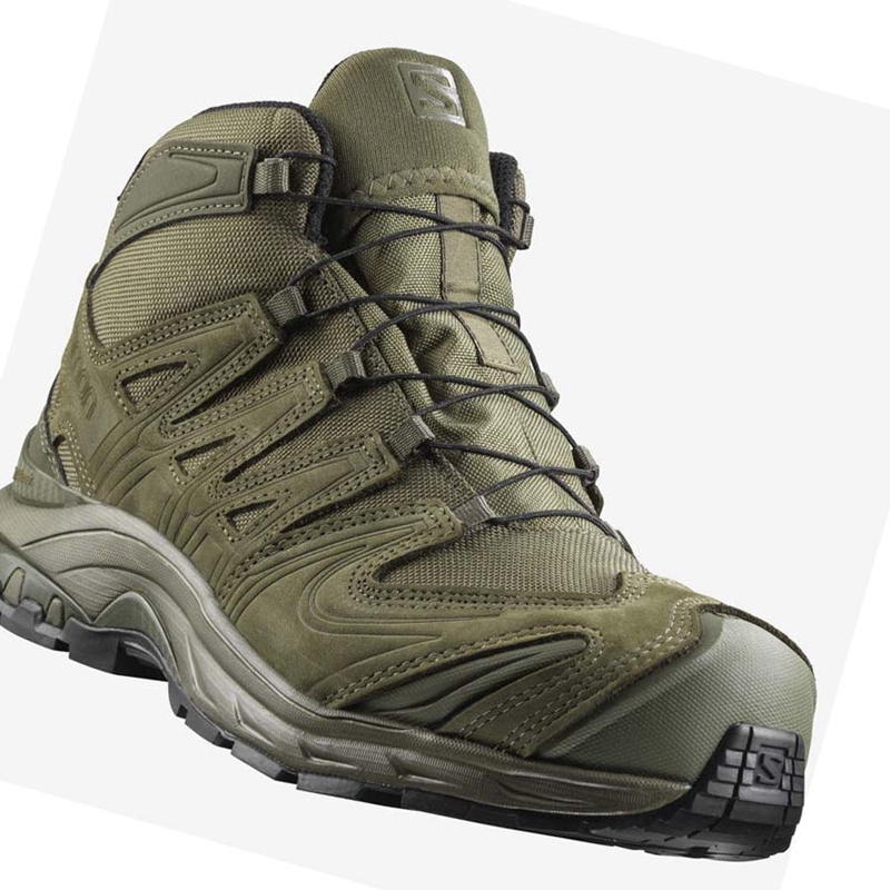 Olive Salomon XA FORCES MID GORE-TEX EN Men's Boots | DTWUNPA-10