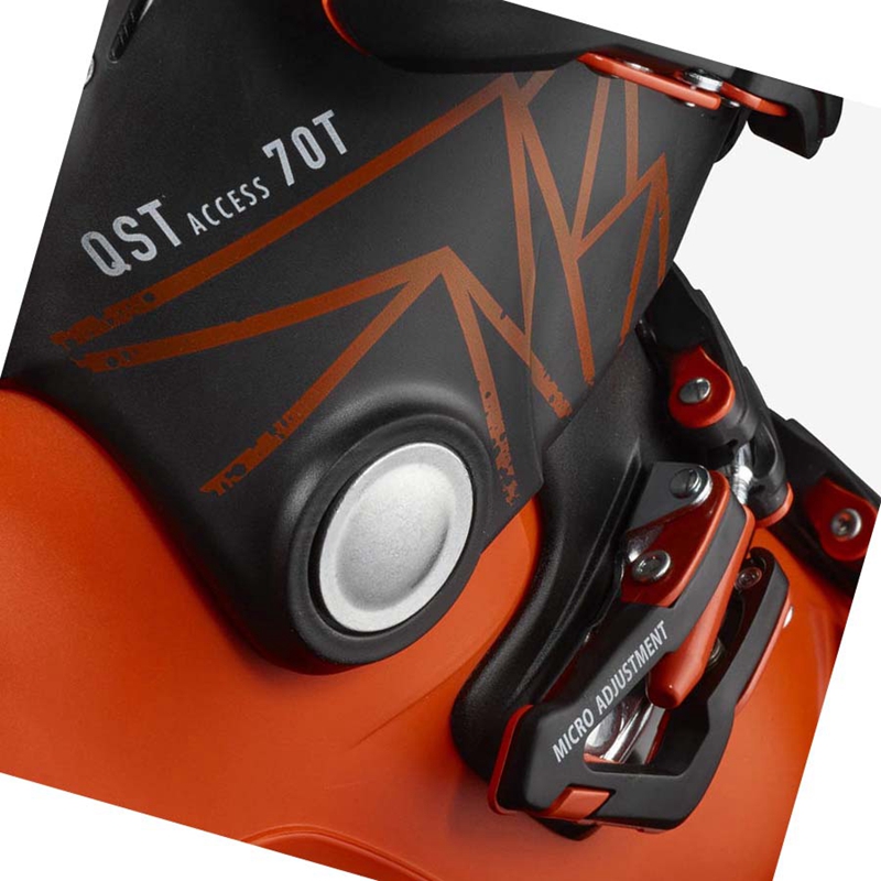 Orange / Black  Salomon QST ACCESS 70 T Kids' Ski Boots | UXLQIRJ-78