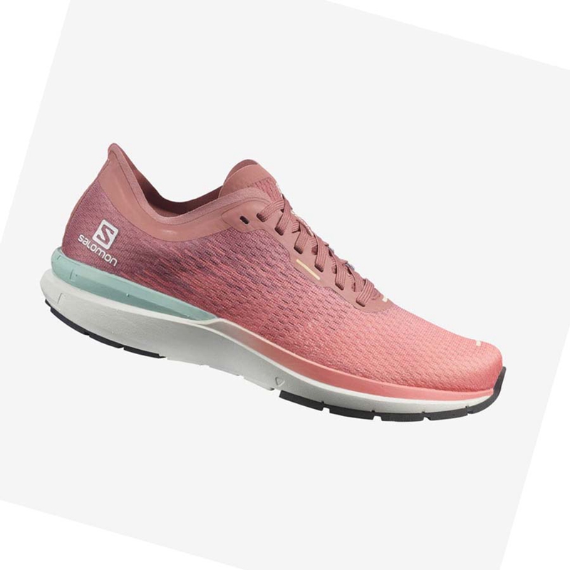 Pink Salomon SONIC 4 Women\'s Running Shoes | IJESNVU-05