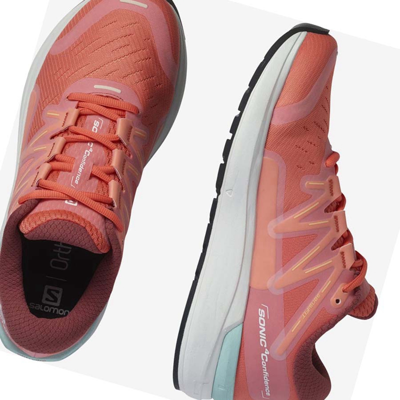 Pink Salomon SONIC 4 Women's Running Shoes | SENLQXO-10