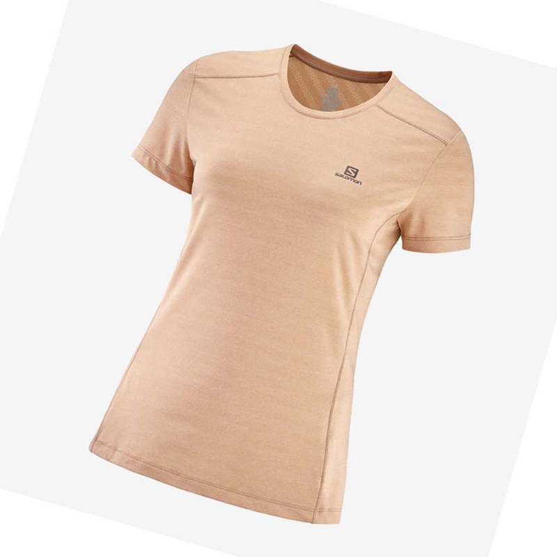 Pink Salomon XA TEE W Women\'s T Shirts | VNWCHLJ-08