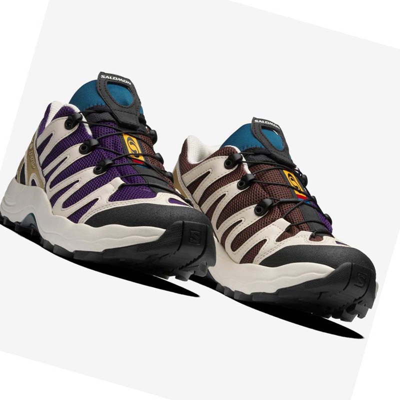 Purple / Chocolate / Blue Salomon XA PRO 1 Men's Sneakers | HVQCOXT-57