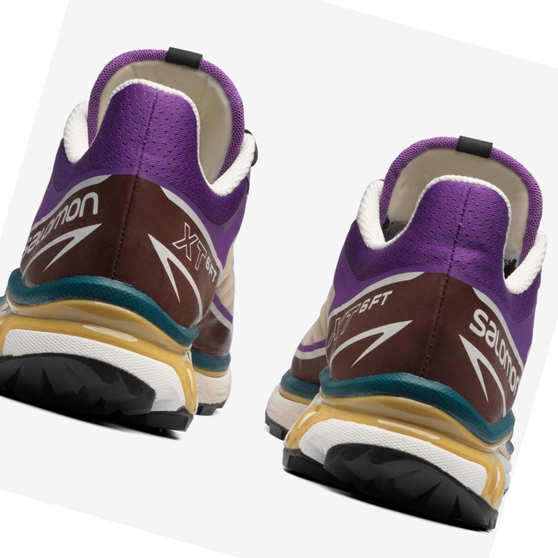 Purple / Chocolate  Salomon XT-6 FT Women's Sneakers | EIMSQJH-92