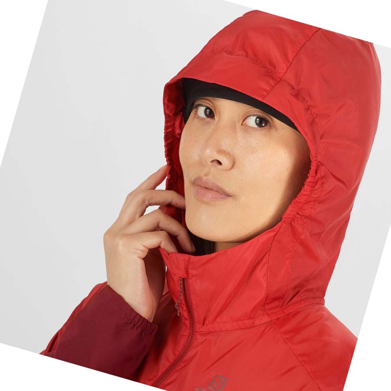 Red Salomon AGILE WIND WINDBREAKERS Women's Jackets | CRDEJAN-93