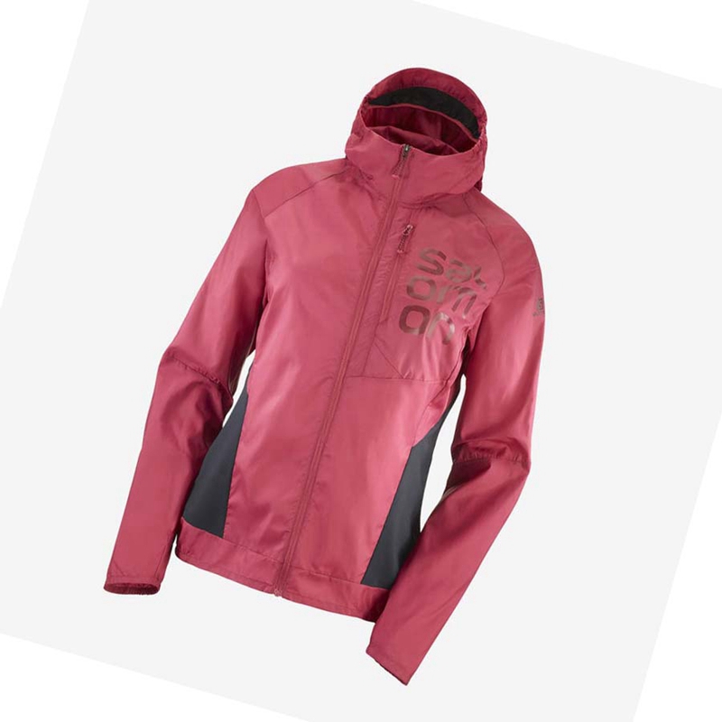 Red Salomon BONATTI CROSS WIND WINDBREAKERS Women\'s Jackets | IOAHGUF-08