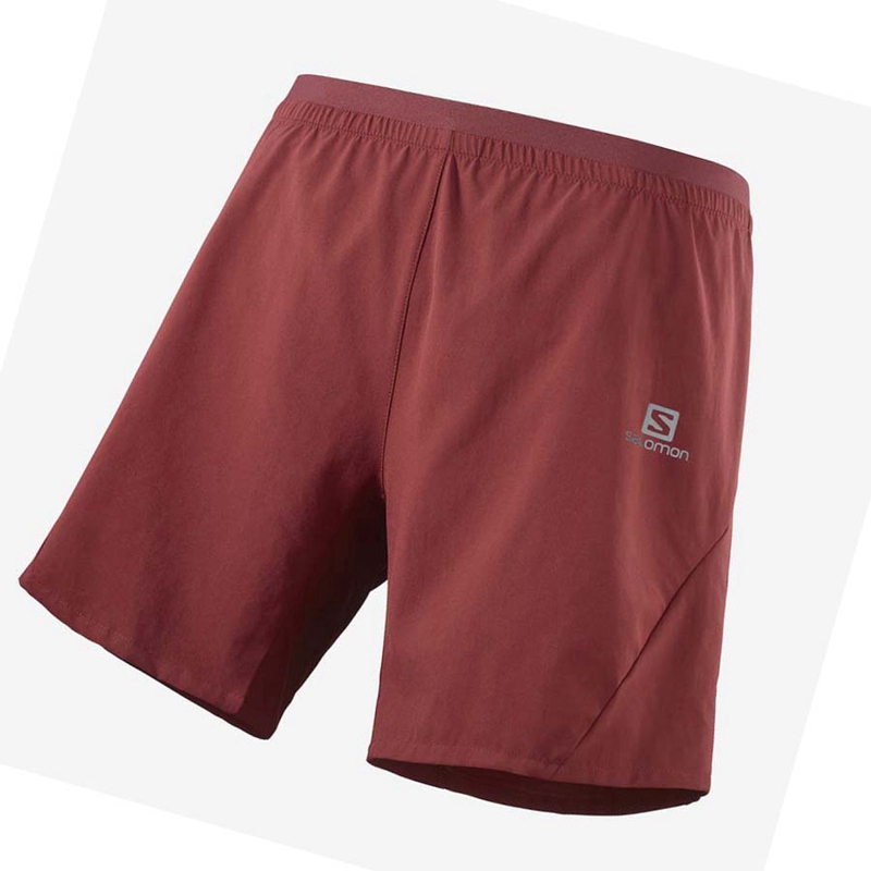 Red Salomon CROSS 7\'\' Men\'s Shorts | BQXZLTJ-79