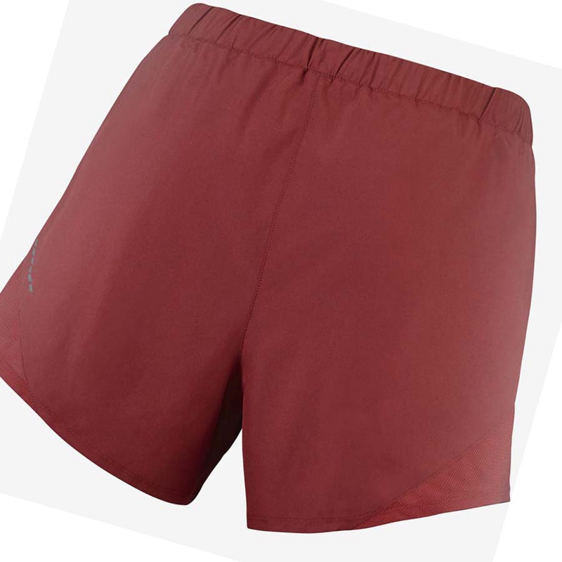 Red Salomon CROSS REBEL 4'' Women's Shorts | DEANHRK-16