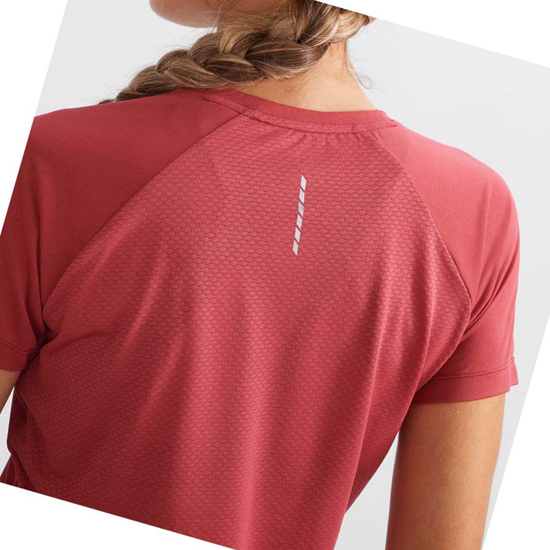 Red Salomon CROSS REBEL Women's T Shirts | KFJMDYX-79