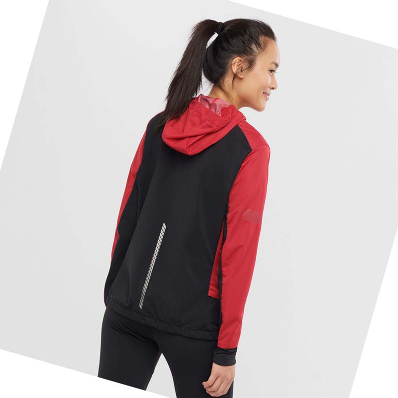 Red Salomon LIGHT SHELL Women's Jackets | OAPXQKJ-02