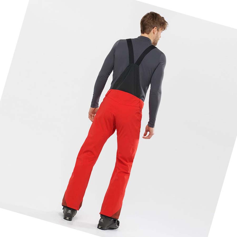 Red Salomon OUTLAW 3L Men's Ski Pants | PZTBFIS-95