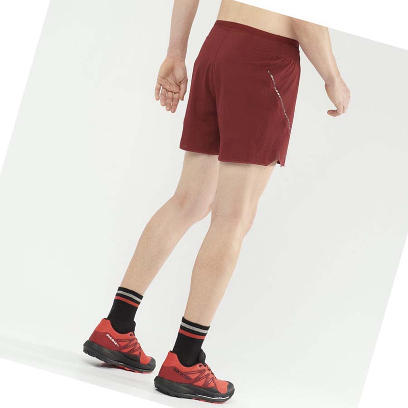 Red Salomon SENSE AERO 5'' Men's Shorts | UTFYEMS-87