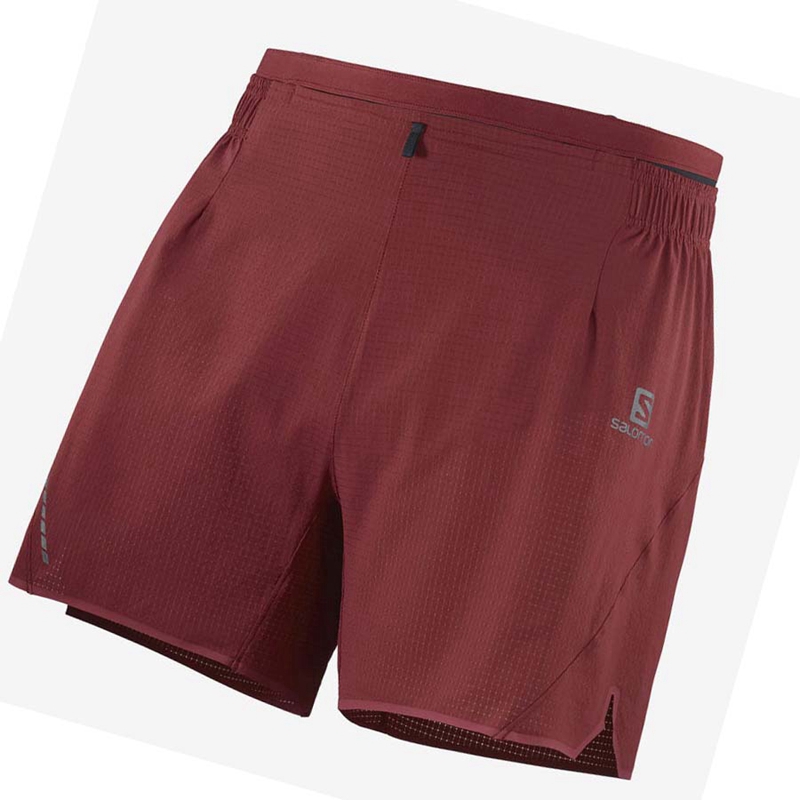 Red Salomon SENSE AERO 5\'\' Men\'s Shorts | UTFYEMS-87