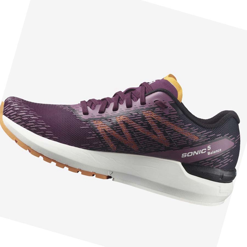 Red Salomon SONIC 5 BALANCE Women's Running Shoes | ECVSAKB-07