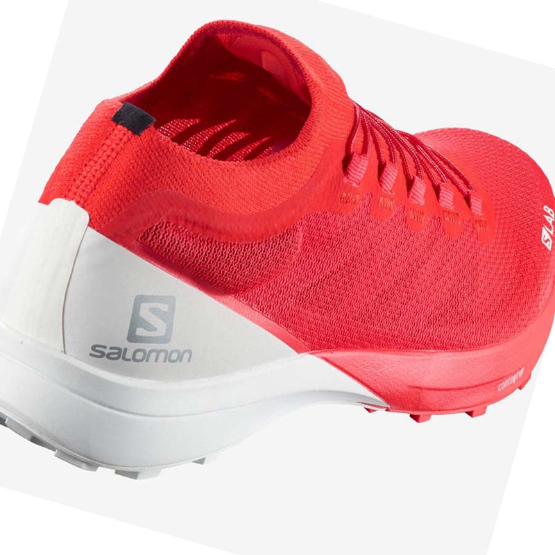 Red Salomon S/LAB SENSE 8 Men's Trail Running Shoes | EZWPLNK-35