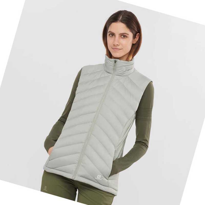 Silver Salomon ESSENTIAL XWARM DOWN INSULATED Women's Jackets | TCQWBOK-05