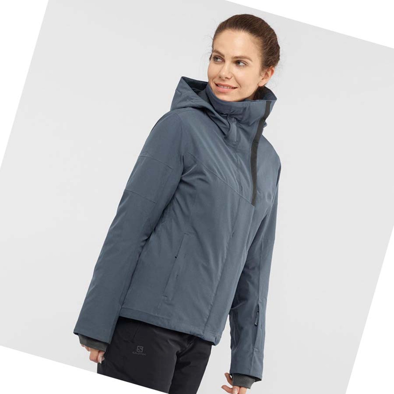 Silver Salomon SPEED INSULATED Women's Jackets | RSUGQOA-23