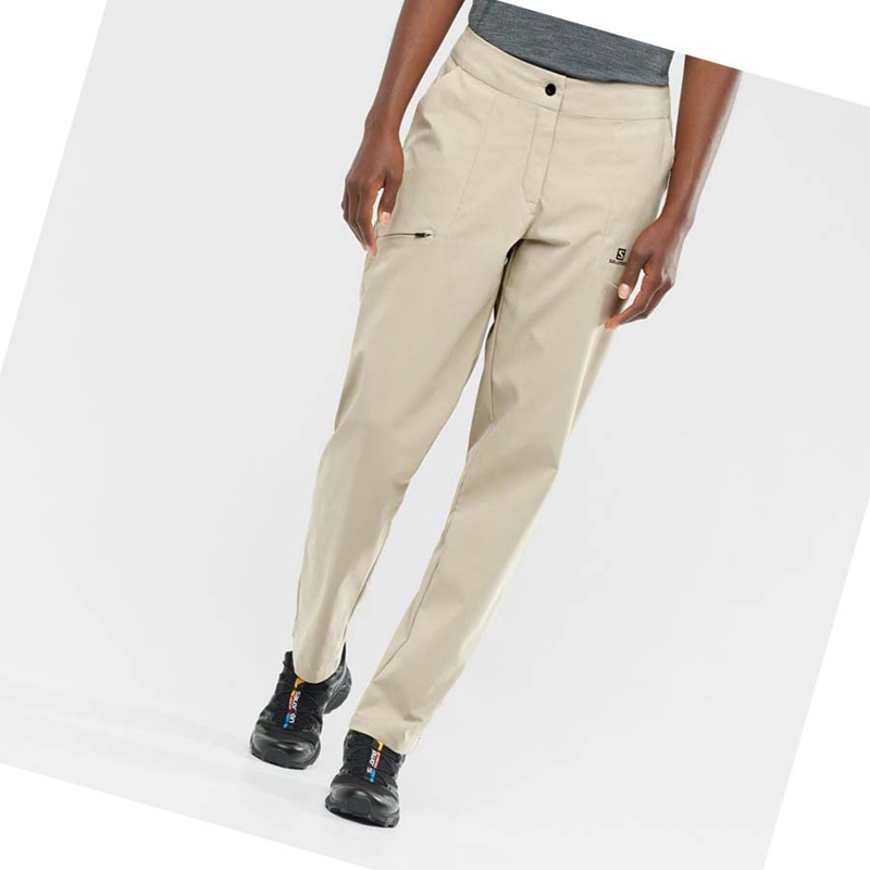 White Salomon WAYFARER CITY Women's Pants | RXSMHUA-04