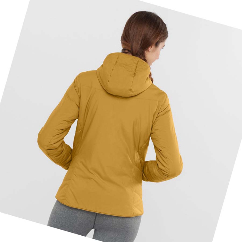 Yellow Salomon OUTRACK INSULATED Women's Jackets | UCYLFIG-80