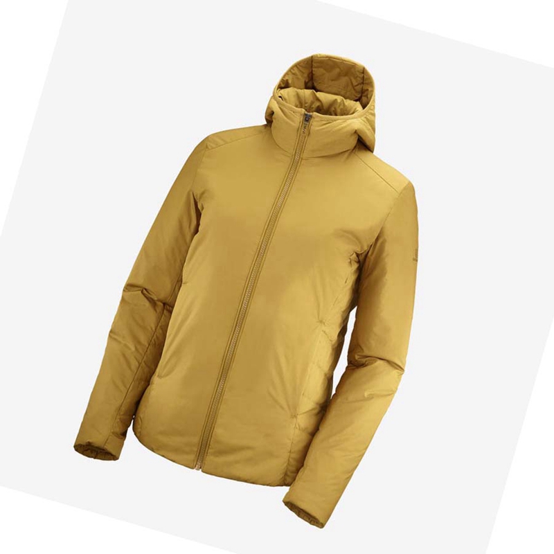 Yellow Salomon OUTRACK INSULATED Women\'s Jackets | UCYLFIG-80