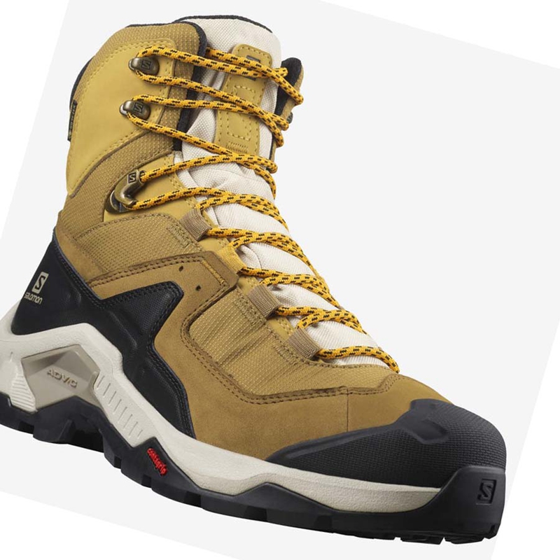 Yellow Salomon QUEST ELEMENT GORE-TEX Men's Hiking Shoes | WIRLAXB-90