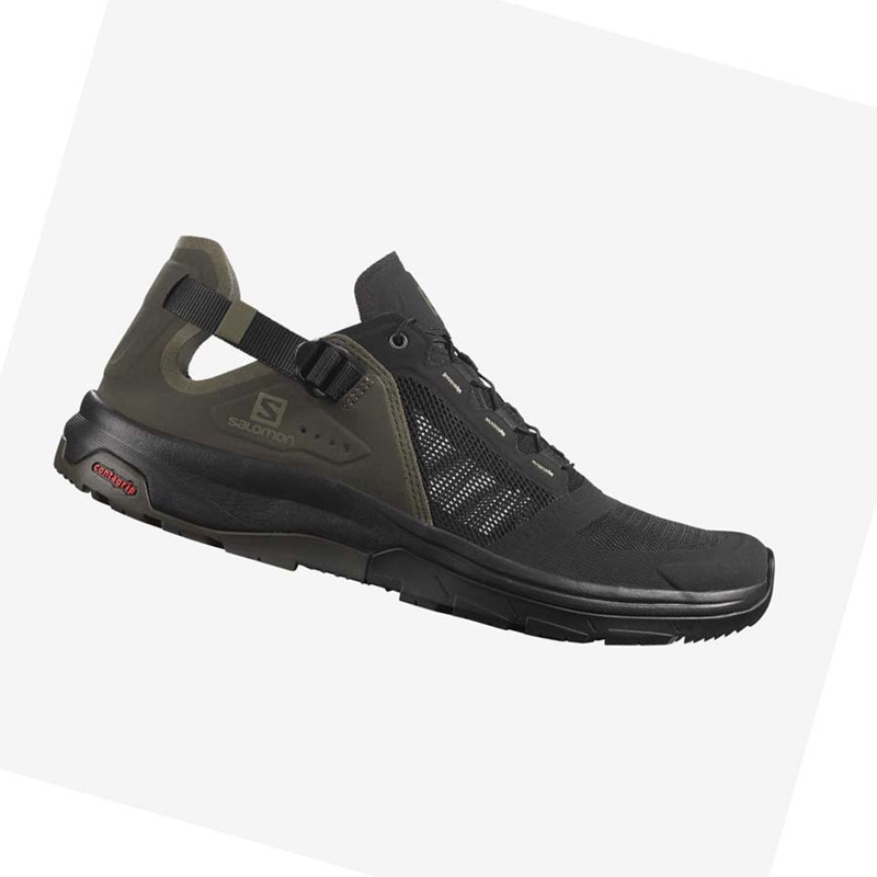 Black / Grey Salomon TECH AMPHIB 4 Men's Water Shoes | UYDEGFX-16