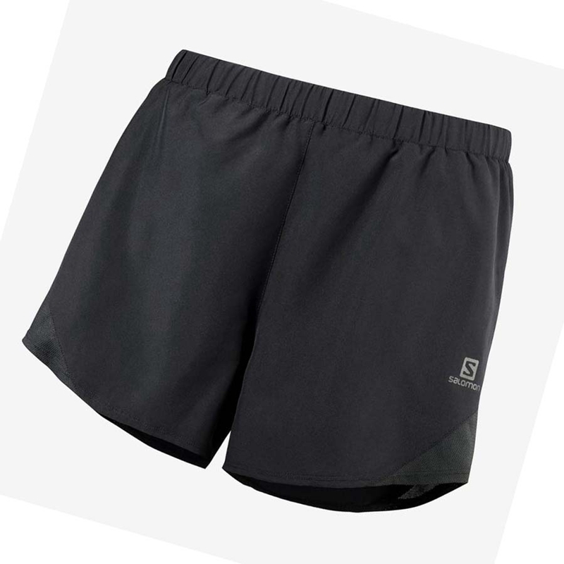 Black Salomon CROSS REBEL 4'' Women's Shorts | PUKQMVO-37