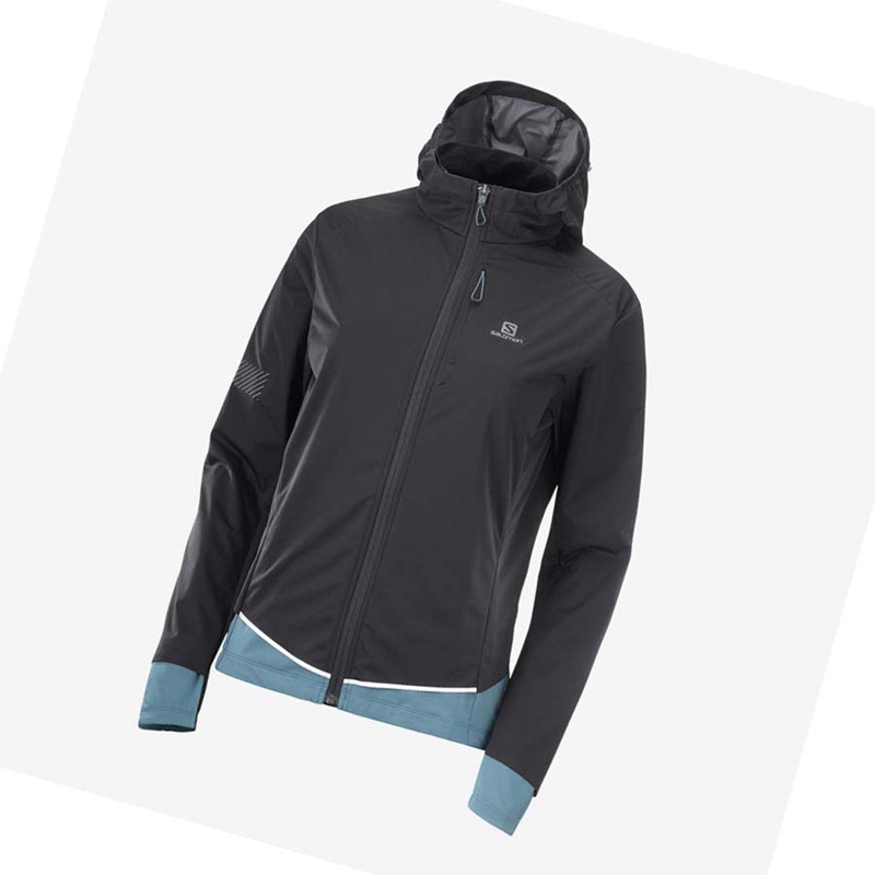 Black Salomon LIGHT SHELL Women's Jackets | NWLYASJ-17