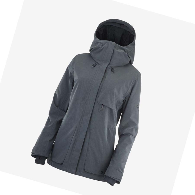 Black Salomon PROOF LIGHT Women's Ski Jackets | EDCNQOU-91