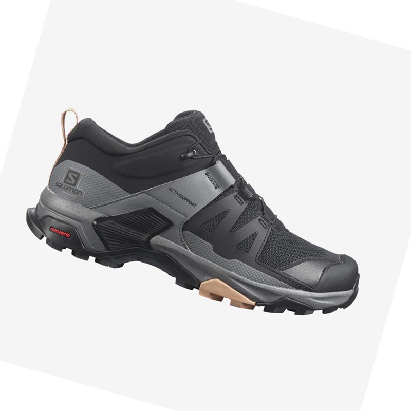 Black Salomon WoX ULTRA 4 Women's Hiking Shoes | DLEXQAR-58