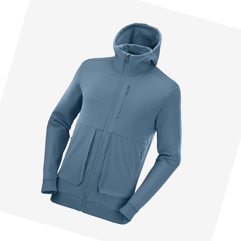 Blue Salomon ESSENTIAL WARM FLEECE Men's Hoodie | JCXZRWT-80