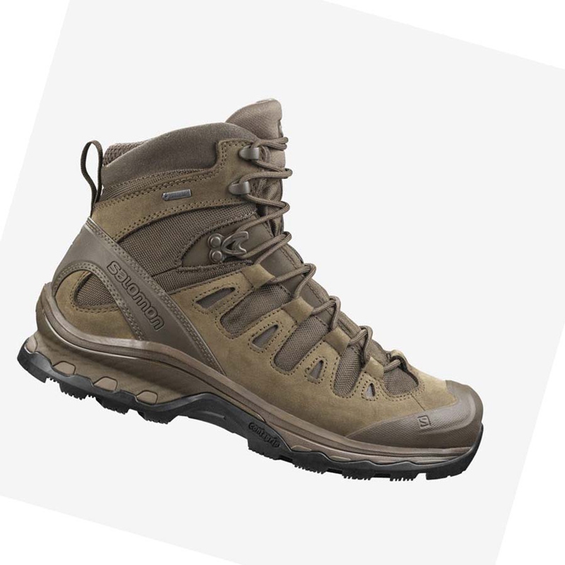 Brown Salomon QUEST 4D GORE-TEX FORCES 2 EN Women's Boots | SZMEOYV-34