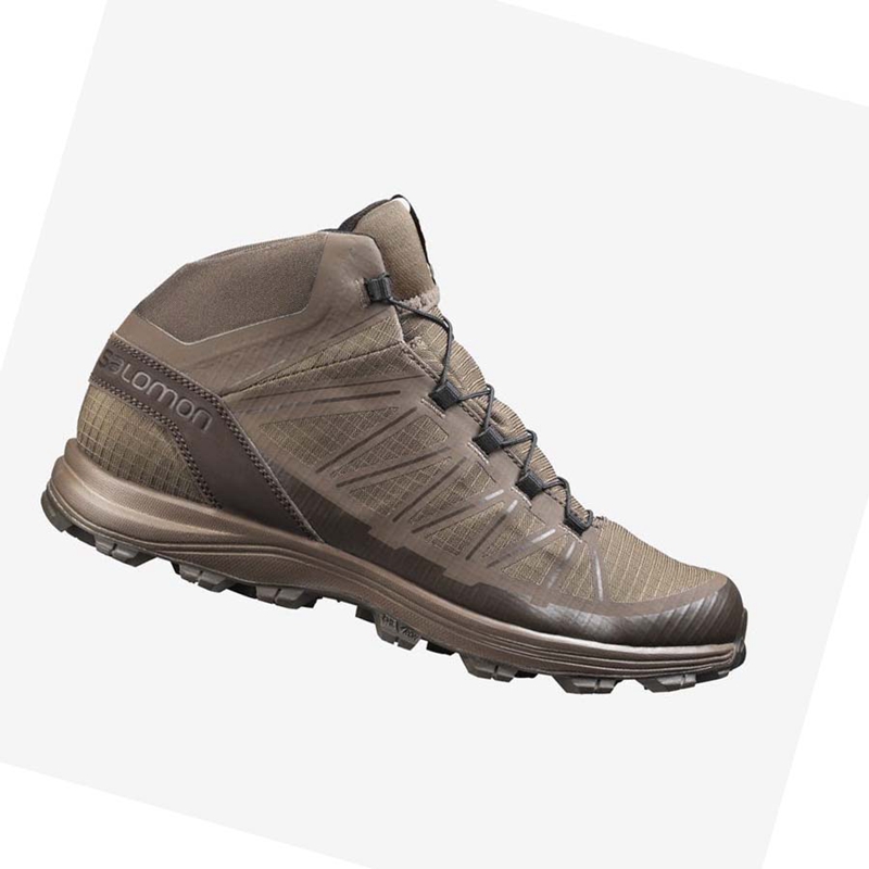 Brown Salomon SPEED ASSAULT FORCES Men's Boots | LIMEUTR-13