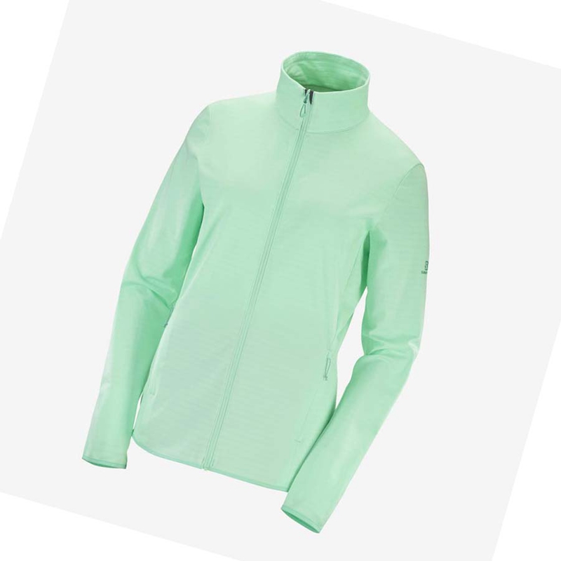 Green Salomon ESSENTIAL LIGHTWARM Women's Hoodie | RCMJBNT-97