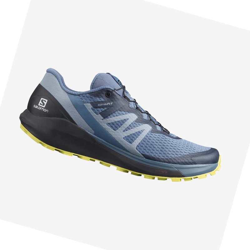 Grey Salomon SENSE RIDE 4 Men's Trail Running Shoes | ELMCIBH-90