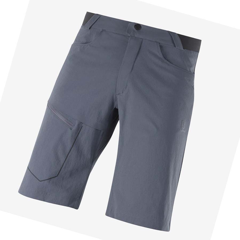 Grey Salomon WAYFARER Men's Shorts | ZUFHOTG-12