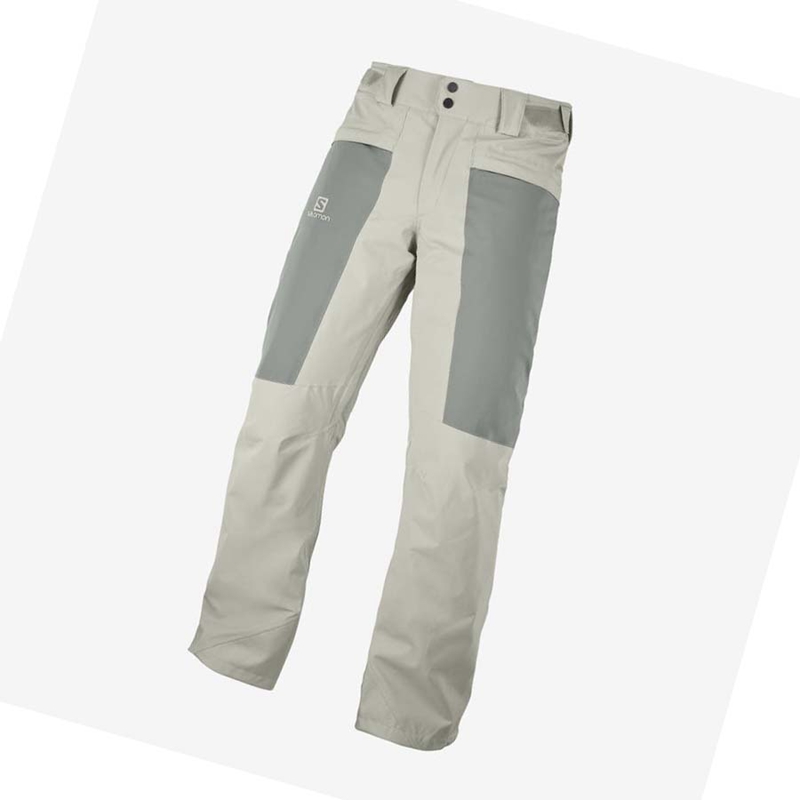 Olive Salomon BRILLIANT Men's Ski Pants | RHDXKQS-04