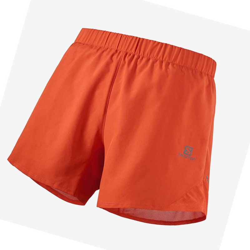 Orange Salomon CROSS REBEL 5'' Men's Shorts | NZJRCFV-09