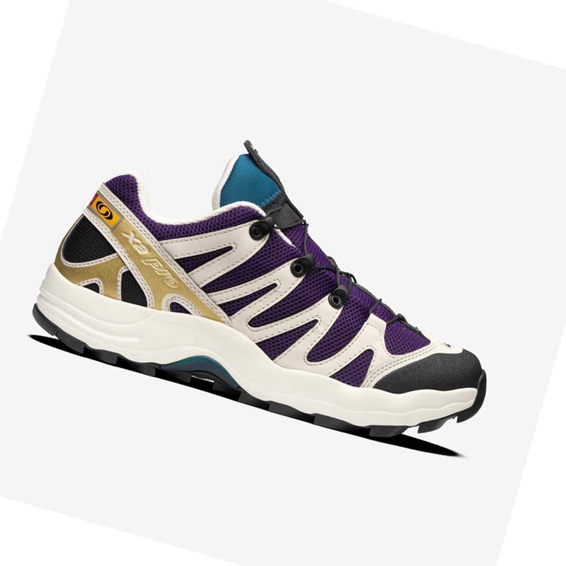 Purple / Chocolate / Blue Salomon XA PRO 1 Men's Sneakers | HVQCOXT-57