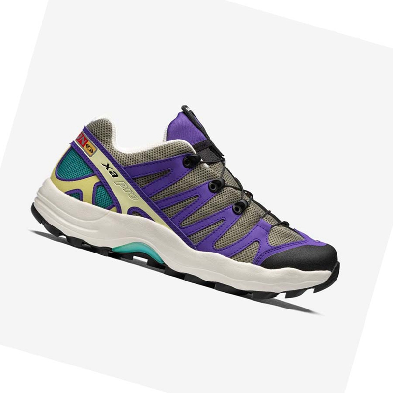 Purple / Grey Salomon XA PRO 1 Men's Sneakers | IONGKVY-98