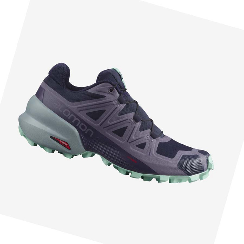 Purple Salomon SPEEDCROSS 5 Women's Trail Running Shoes | IWZJGSD-71