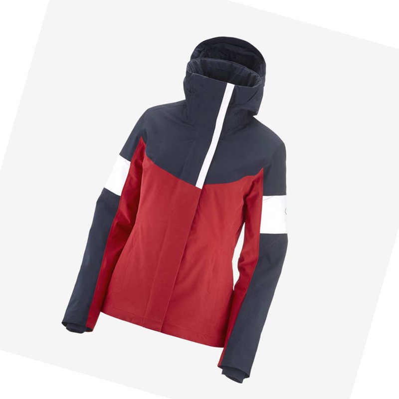 Red Salomon SPEED INSULATED Women's Jackets | BGKFHTM-06