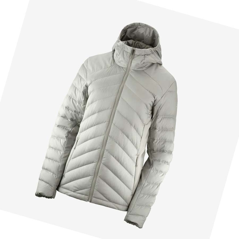 White Salomon ESSENTIAL XWARM DOWN INSULATED Women's Jackets | KGSLIBO-80